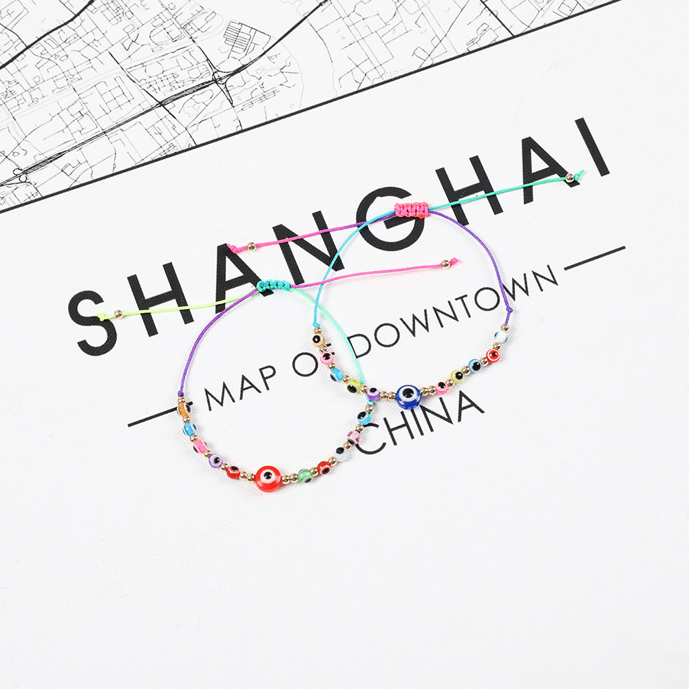 Ojos de resina al por mayor Demonio Conjunto de ojo tejido de 12 brazalete